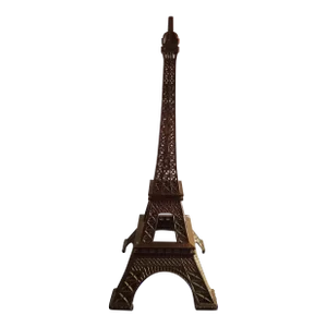 Bronze Metal Filigree Eiffel Tower 3D Model