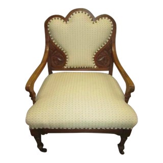 Early 20th Century Antique Aesthetic Movement Arm Chair For Sale