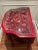 Antique Carved Wood Red Lacquer Chinoiserie Console Table For Sale - Image 9 of 12
