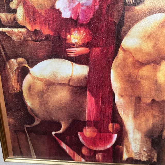 20 Th Century Oil on Board Surrealistic Image by Spanish Artist Josep Baques Signed Framed For Sale In Washington DC - Image 6 of 10