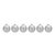 Contemporary Jeweled Glass Ball Ornament (Set of 6) For Sale - Image 3 of 3