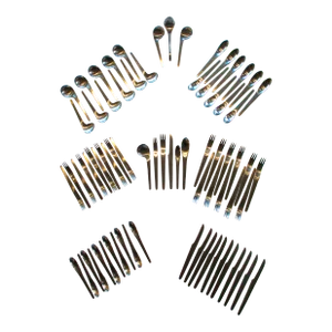 Arne Jacobsen 75 Piece Aj Flatware Set 12 - 6 Pc. Place Settings Denmark