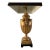 Vintage Chapman Sienna Marble Hollywood Regency Rams Head Urn Lamp For Sale