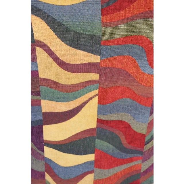 Mid 20th Century Colorfull Patchwork Club Chair in the Manners of Erik Jorgensen For Sale - Image 12 of 13