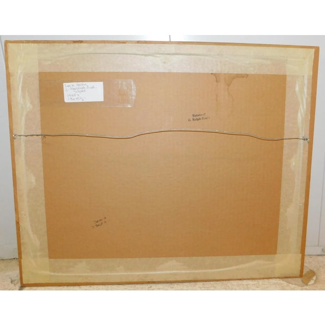 1940s "Lock House #64" G. Ralph Smith Lithograph, Framed For Sale In Philadelphia - Image 6 of 9
