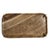 Natural onyx tray with brass finish steel coin corner stands. Striking coloring from browns, to taupes, to cream accents,...