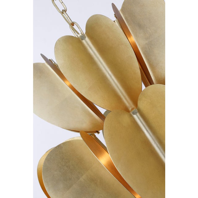 Transitional Kate Spade New York for Visual Comfort Signature Danes Two-Tier Chandelier in Gild For Sale - Image 3 of 4