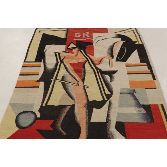 Signed Antique 19th Century Jean Metzinger Tapestry “Ecuyère Au Cirque” - Rug & Kilim For Sale - Image 9 of 10