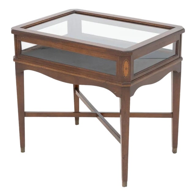 Mid 20th Century Regency Style Mahogany Display Table For Sale