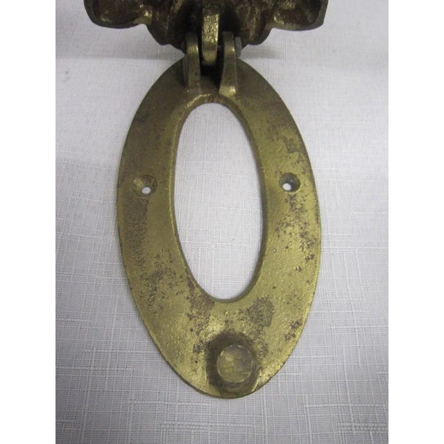 Bacchus Cast Brass Dooe Knocker For Sale - Image 6 of 7