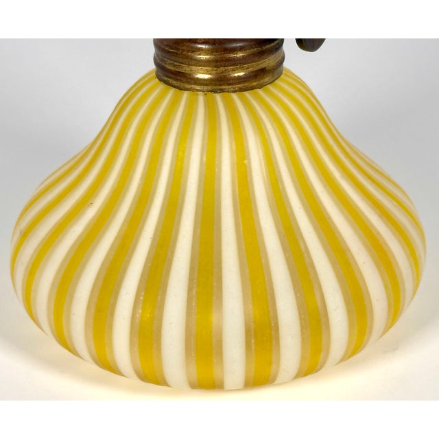 Glass 1930s Murano DeVilbiss Perfume Bottle Miniature Oil Lamp Marriage For Sale - Image 7 of 17