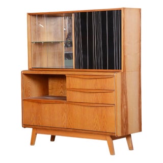 Mid-Century Ash Sideboard attributed to Bohumil Landsman for Jitona Soběslav, 1950s For Sale
