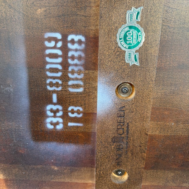 1980s Knob Creek Traditional Queen Anne Solid Cherry Side Table With Carvings For Sale - Image 9 of 10