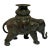 Vintage Maitland-Smith Bronze Elephant Sculpture Candle Holder For Sale
