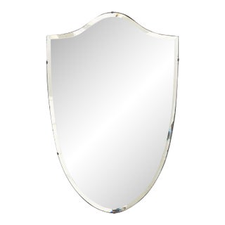 1940s French Shield Mirror For Sale
