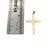 Mid-Century 14k Yellow Gold Engraved Cross For Sale - Image 4 of 5
