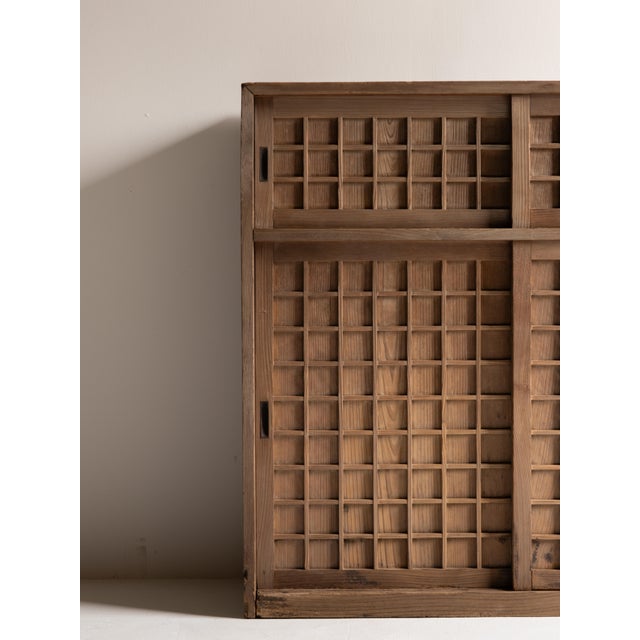 Japanese Modern Cabinet 1920-1940s / Tansu Wabi-Sabi For Sale - Image 11 of 18