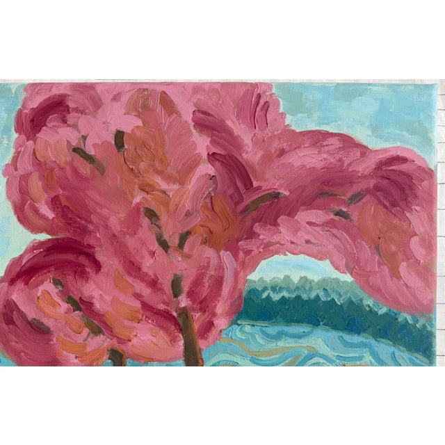 Contemporary “Pond Edge” Oil on Linen by Nancy M. Vignola For Sale - Image 3 of 7