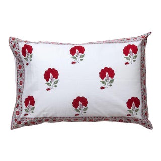 Janvi Red Reversible Pillow Case For Sale