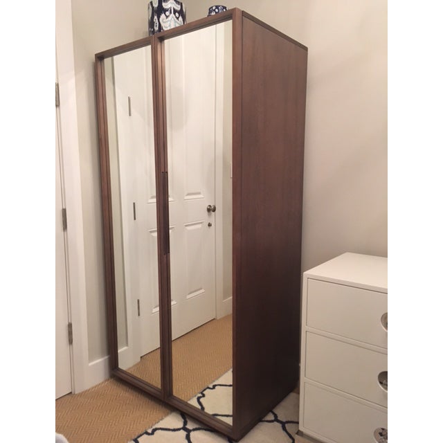 Cb2 Mirrored Reflection Wardrobe Cabinet Chairish