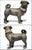 Realism Austrian Standing Pug Dog Composition Lifesize Sculpture For Sale - Image 3 of 7