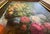 Wood Late 20th Century Floral Still Life Oil Painting on Canvas, Gold Ornate Frame For Sale - Image 7 of 15
