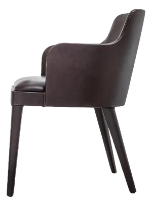 Dark Brown 80 Upholstery and Beech Wood Chair by Casa Casati