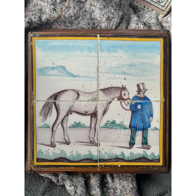Antique Dutch Tilework with Horse For Sale - Image 8 of 8