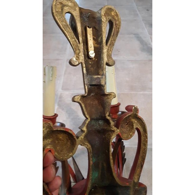 19thc Monumental French Louis XVI - XVI Transitional Bronze Wall Sconces a - Pair For Sale - Image 10 of 11