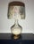 Mid-Century Modern 1950s Mid Century Modern Splatter Glaze Table Lamps With Botanical Shades - a Pair For Sale - Image 3 of 5