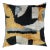 Contemporary Gold Black Handmade Velvet Throw Pillow & Down Insert For Sale