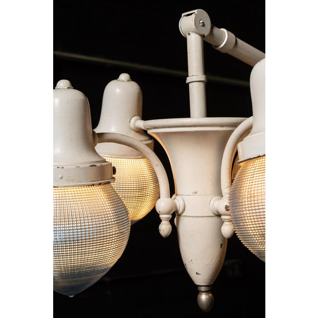 Antique Harry J. Bosworth Dental Lamp With Holophane Shades For Sale - Image 9 of 11
