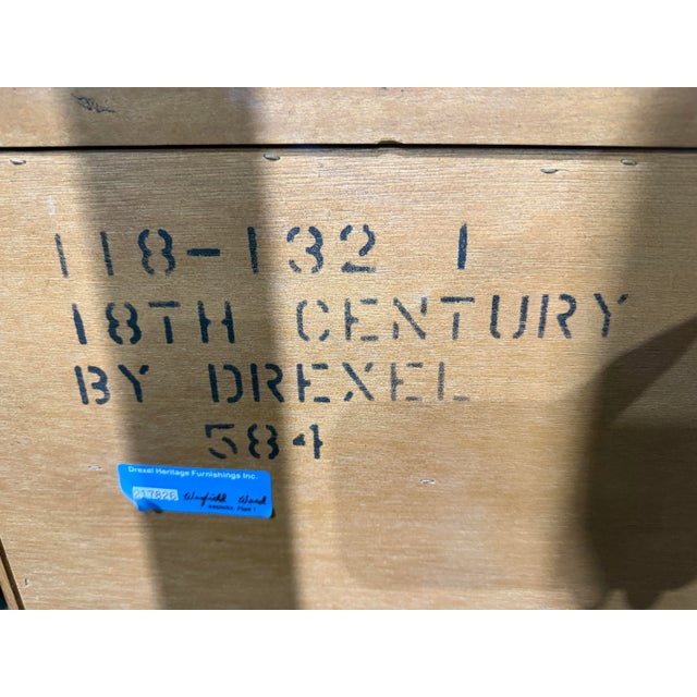 1980s Drexel Heritage Burl Mahogany Wood "18th Century Collection" Dresser For Sale In Las Vegas - Image 6 of 6