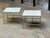 1960s Pair Paul McCobb Brass Frame Side/End Table Travertine Top, 1960 For Sale - Image 5 of 9