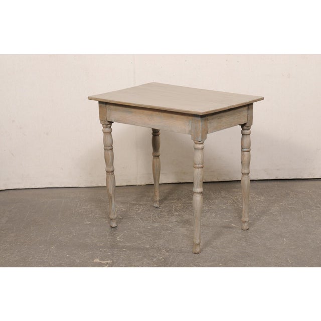 French Painted Oak Accent Table, 19th C. For Sale - Image 11 of 11