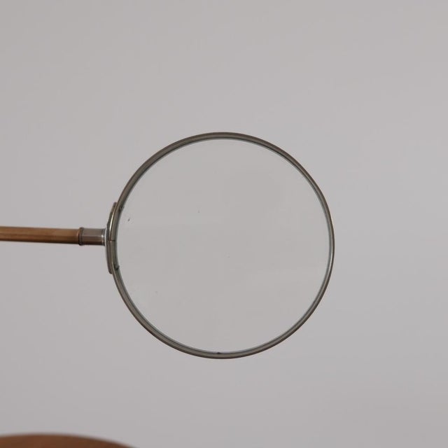 Brown Antique Brass Desk Top Lens For Sale - Image 8 of 9