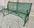 Green Hannecke Company Green Iron Garden Bench For Sale - Image 8 of 9