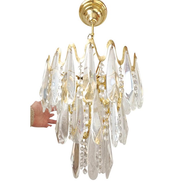 Hollywood Regency Chandelier from Bakalowits & Söhne, 1970s For Sale - Image 3 of 7