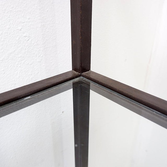 Vintage Pagoda Style Shelves in Black Metal, 1980s For Sale - Image 12 of 15