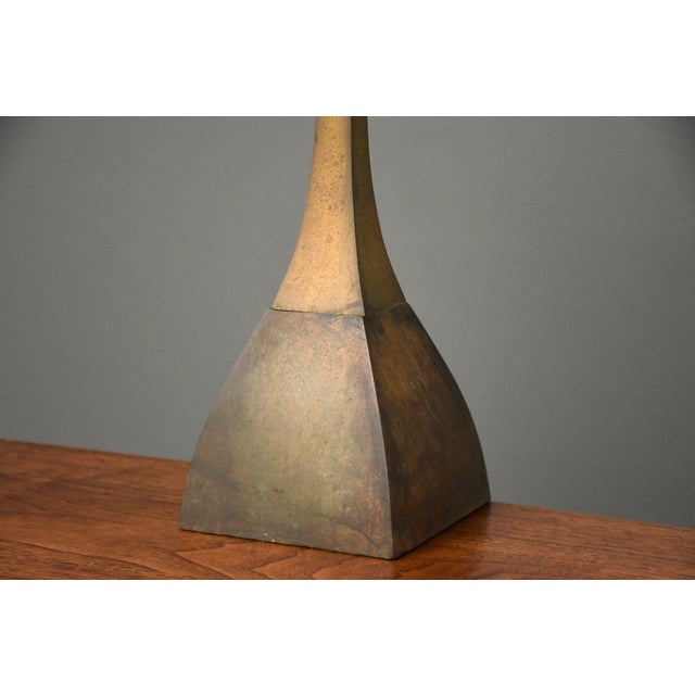1960s Mid Century Modern Bronze Table Lamp For Sale In Boston - Image 6 of 6