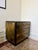 Stunning Mastercraft small chest of drawers. Etched brass with lacquered black accents and three drawers. Great condition....