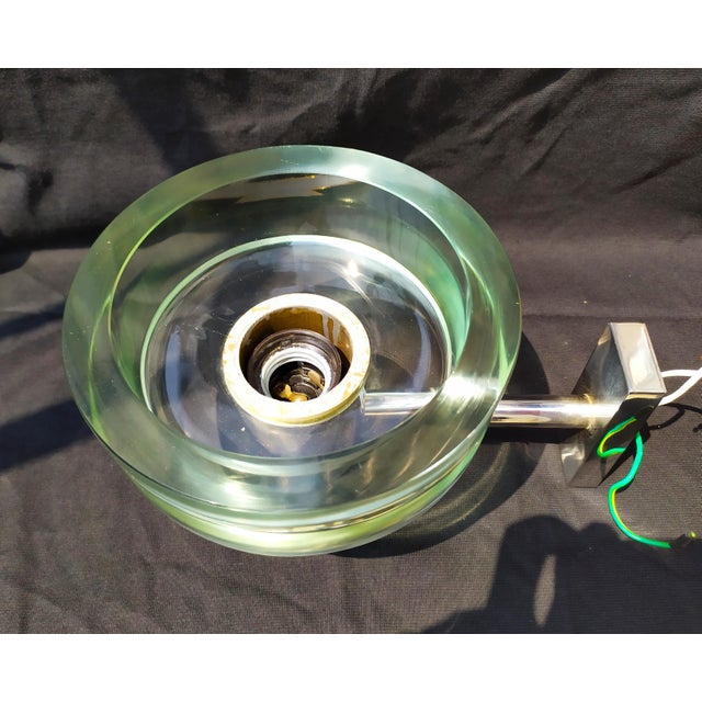 Blue Murano Glass Wall Lights by Flavio Poli for Seguso, 1960s, Set of 2 For Sale - Image 8 of 10