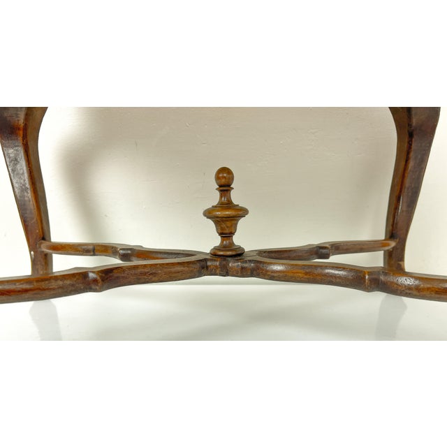 Antique French Louis XV Style Walnut Bench Stool, 1800s For Sale - Image 5 of 17