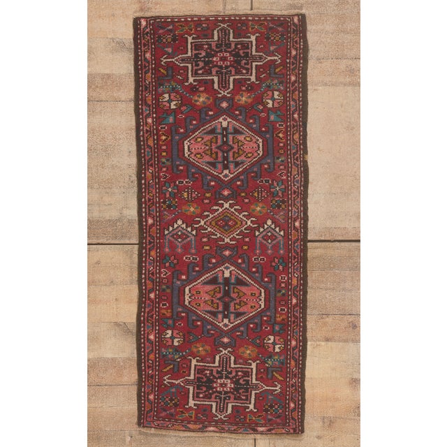 Vintage Persian Heriz Rug, 02'01 X 05'01 For Sale - Image 10 of 10