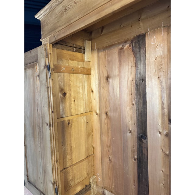 Dutch Knockdown Pine Wardrobe | Circa 1880 For Sale - Image 16 of 18
