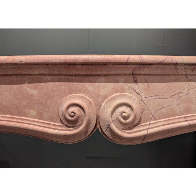 Antique French Mantelpiece in Hard Limestone, 1680 For Sale - Image 6 of 8