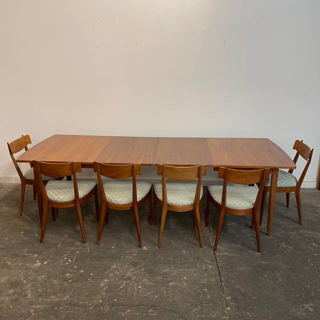 Mid Century Modern Drexel Declaration Dining Table & 6 Chairs by Kipp