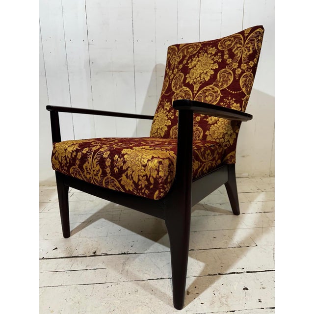 Mid-Century Armchair in Floral Chenille by Parker Knoll, 1964 For Sale - Image 9 of 11