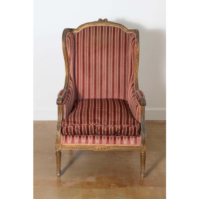 French Pair of 19th Century French Bergeres For Sale - Image 3 of 7