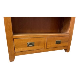 Mission Open Shelf Bookcase - Walnut For Sale